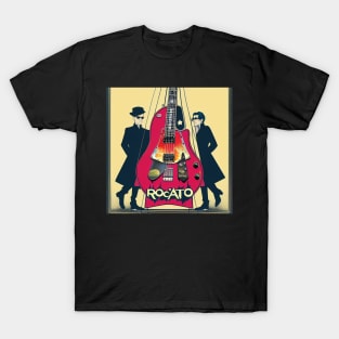 Vintage Classic Rock and Roll Guitar Album Cover T-Shirt